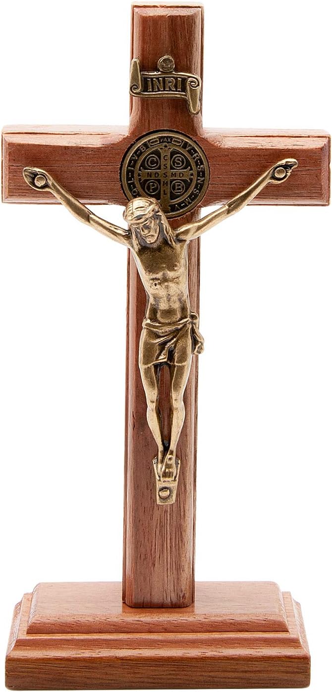 Image of the Intercession Wall and Table Wood Cross Crucifix